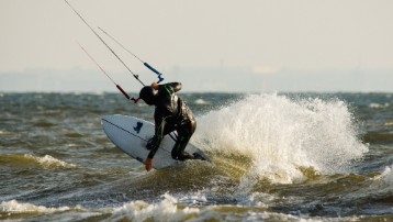 _DSC8729 Kite surfer in action